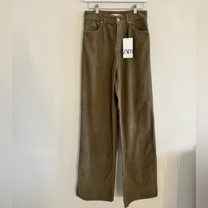 wide leg zara corduroy jeans